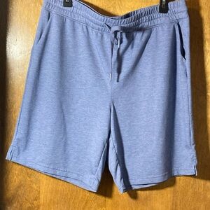 32 Degrees Cool Men's Short Large Drawstring Pockets Stretch Active Heather Blue